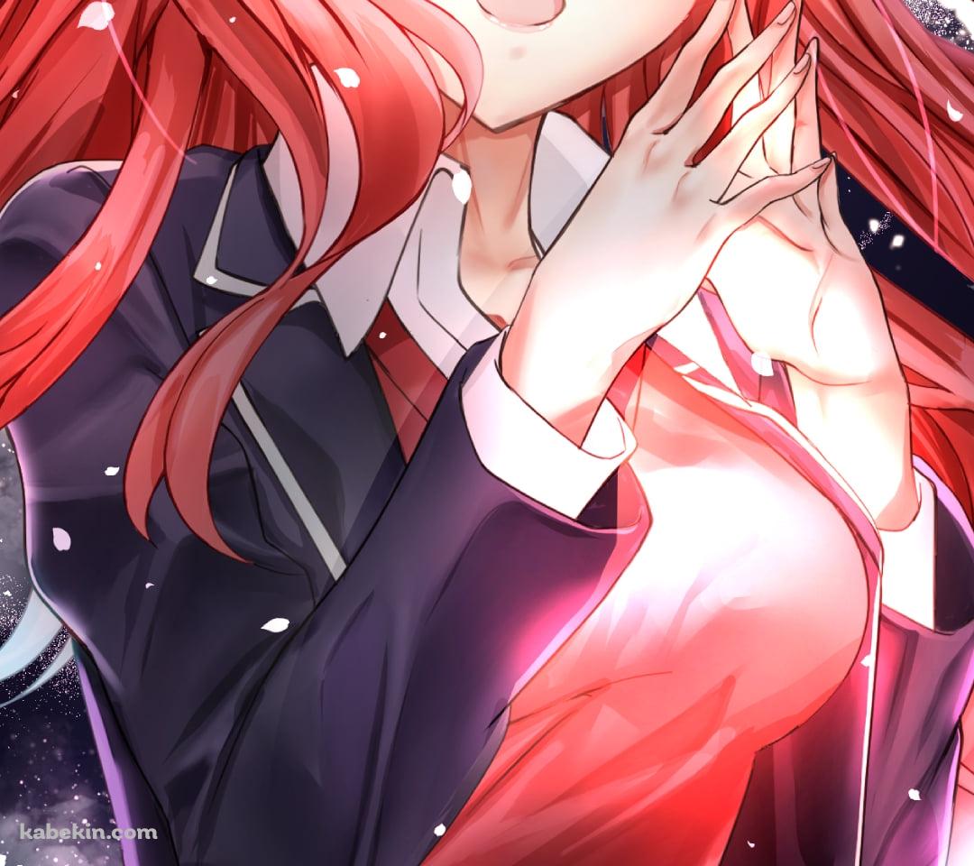 夜桜と中野五月 / 満月 / 五等分の花嫁のAndroidの壁紙(1080px x 960px) スマホ用
