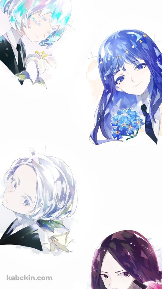 カンゴーム / ラピス・ラズリ / ボルツ / ダイヤモンド / 宝石の国 / Land of the LustrousのAndroidの壁紙(540px x 960px) スマホ用