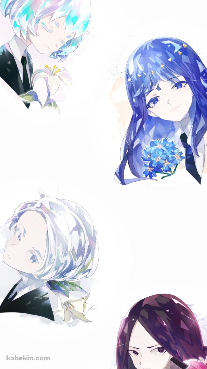 カンゴーム / ラピス・ラズリ / ボルツ / ダイヤモンド / 宝石の国 / Land of the LustrousのAndroidの壁紙(720px x 1280px) スマホ用