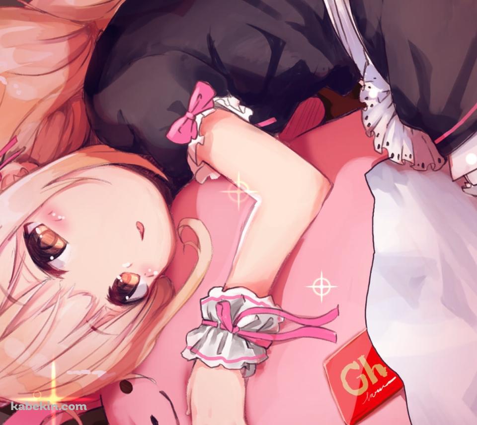ピンクのウサギに抱き着く可愛い双葉杏 / アイドルマスターシンデレラガールズのAndroidの壁紙(960px x 854px) スマホ用