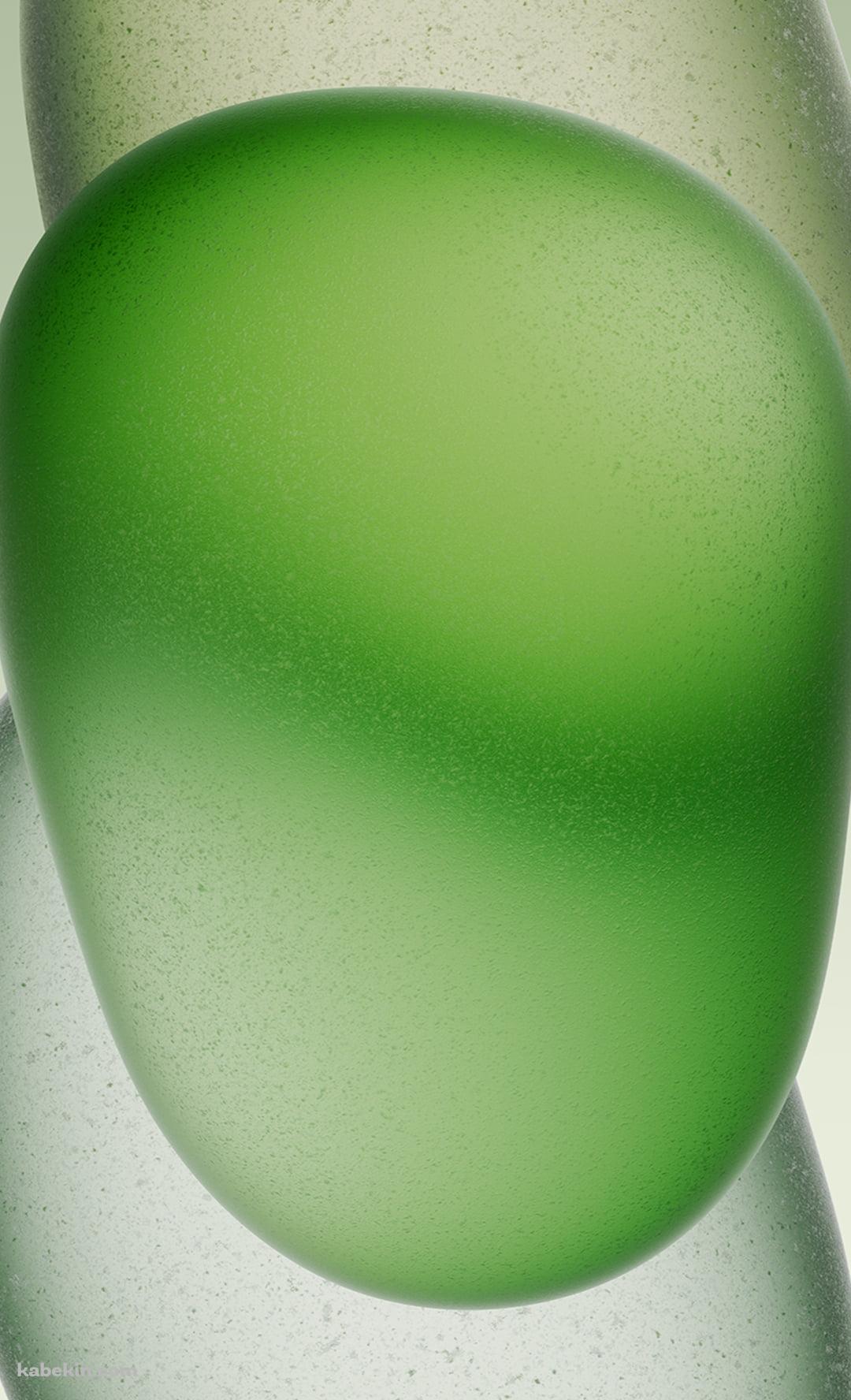 緑のゼリー状のオブジェクトのAndroidの壁紙(1080px x 1776px) スマホ用
