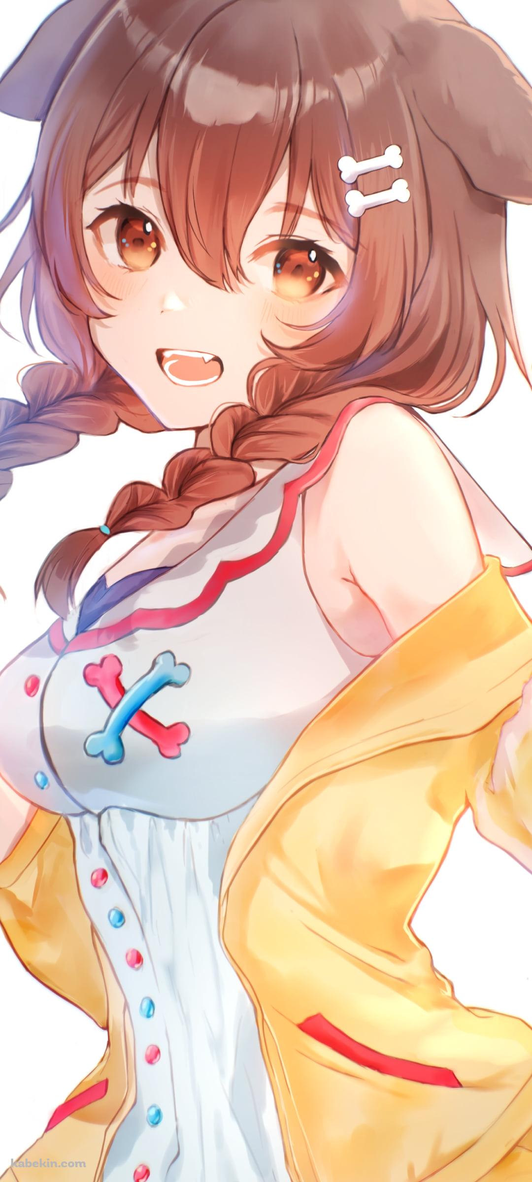 おどけた戌神ころね / ホロライブ / バーチャルYouTuber / VtuberのAndroidの壁紙(1080px x 2400px) スマホ用