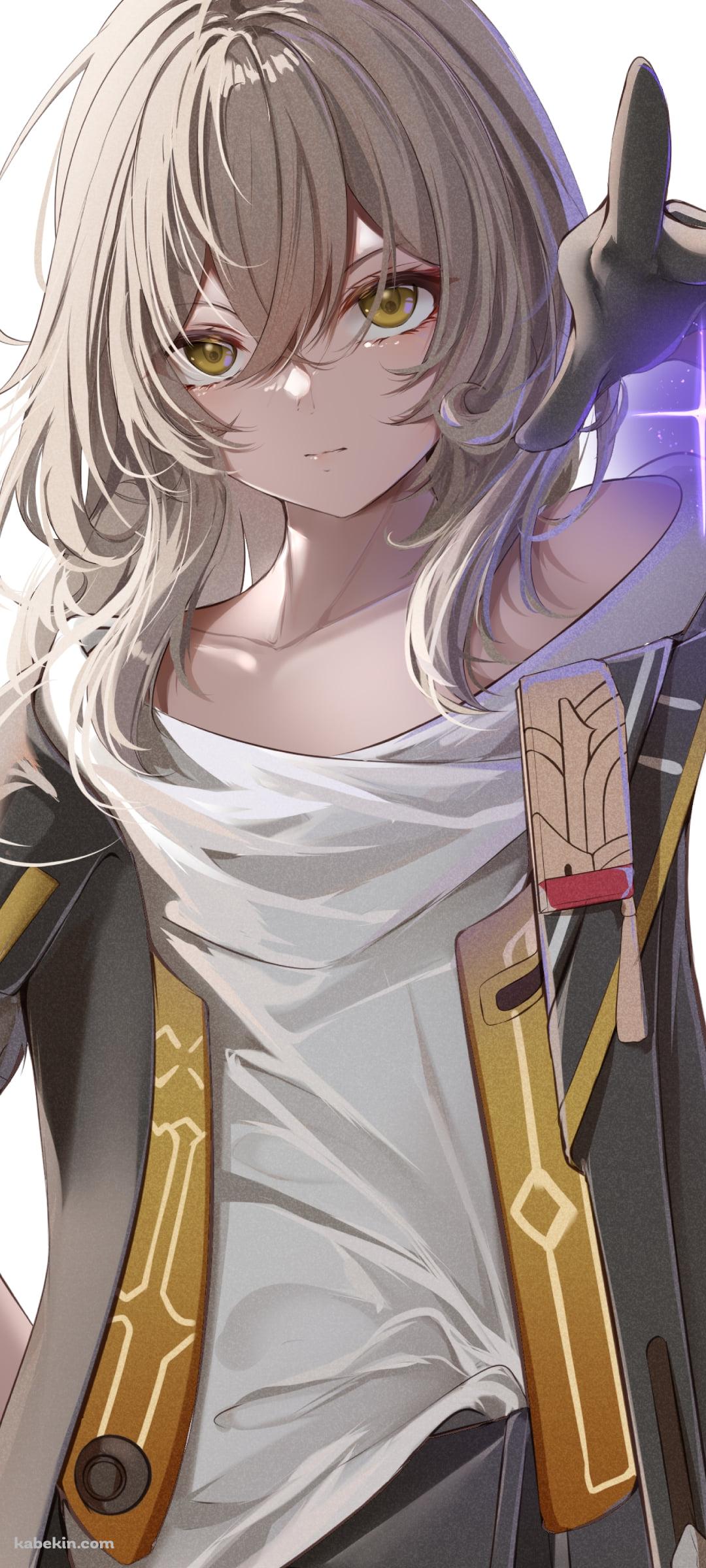 紫の十字の光を放つ星 / 崩壊:スターレイルのAndroidの壁紙(1080px x 2400px) スマホ用