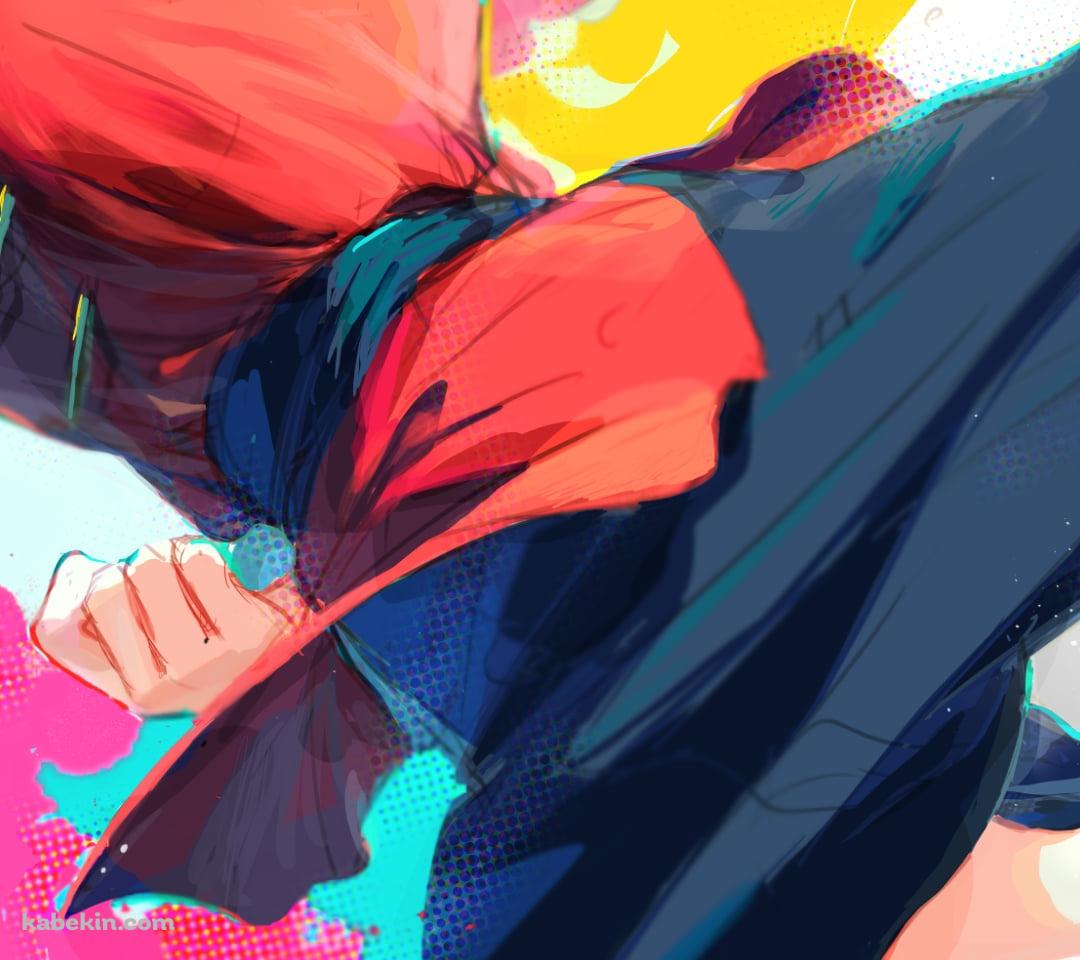 蹴りをくりだす早乙女らんま / らんま1/2のAndroidの壁紙(1080px x 960px) スマホ用