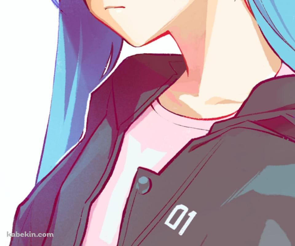 カジュアルファッション 黄色い眼鏡をかけたポップな衣装の初音ミク / ボカロ / ボーカロイドのAndroidの壁紙(960px x 800px) スマホ用