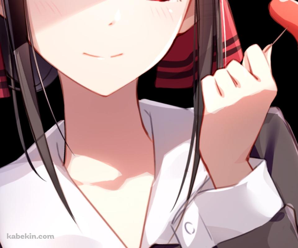 タコさんウィンナーを持つ可愛い四宮かぐや / かぐや様は告らせたい～天才たちの恋愛頭脳戦～のAndroidの壁紙(960px x 800px) スマホ用