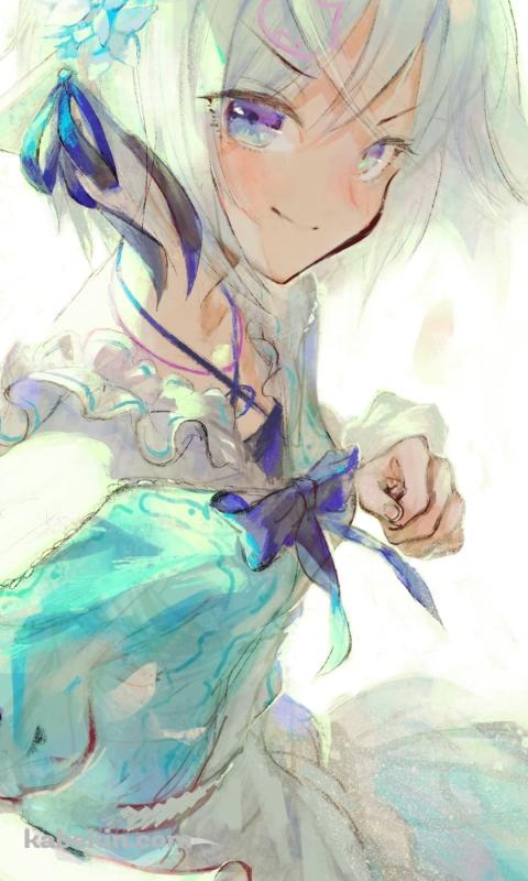 笑顔で構える電脳少女シロ / バーチャルYouTuber / VtuberのAndroidの壁紙(480px x 800px) スマホ用