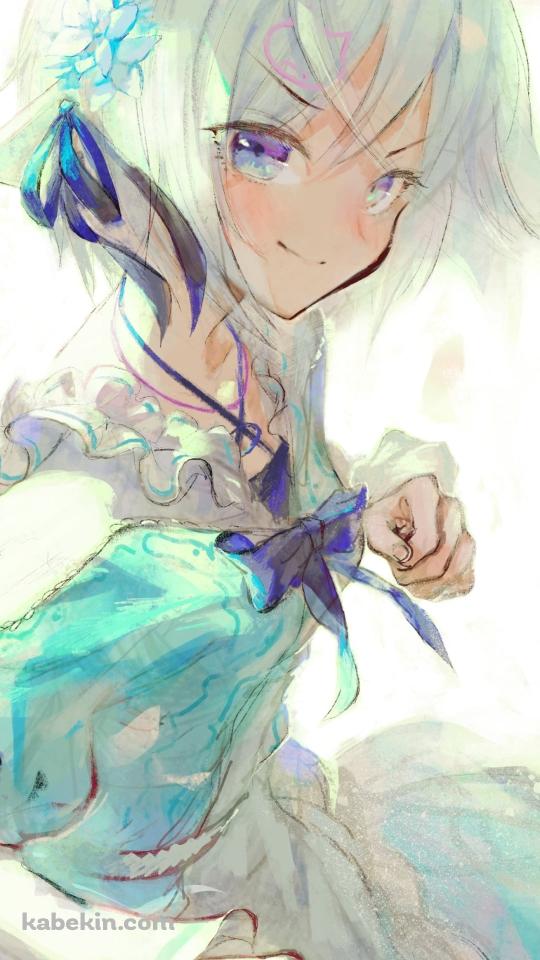 笑顔で構える電脳少女シロ / バーチャルYouTuber / VtuberのAndroidの壁紙(540px x 960px) スマホ用