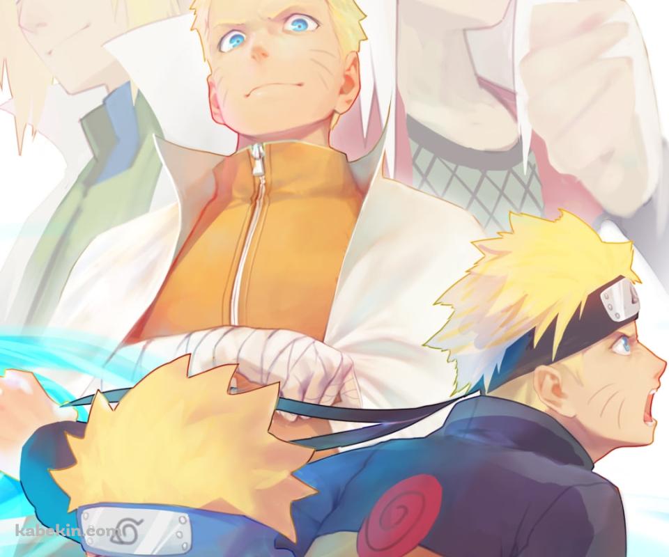 うずまきナルト / 波風ミナト / 自来也 / 螺旋丸 / NARUTOのAndroidの壁紙(960px x 800px) スマホ用