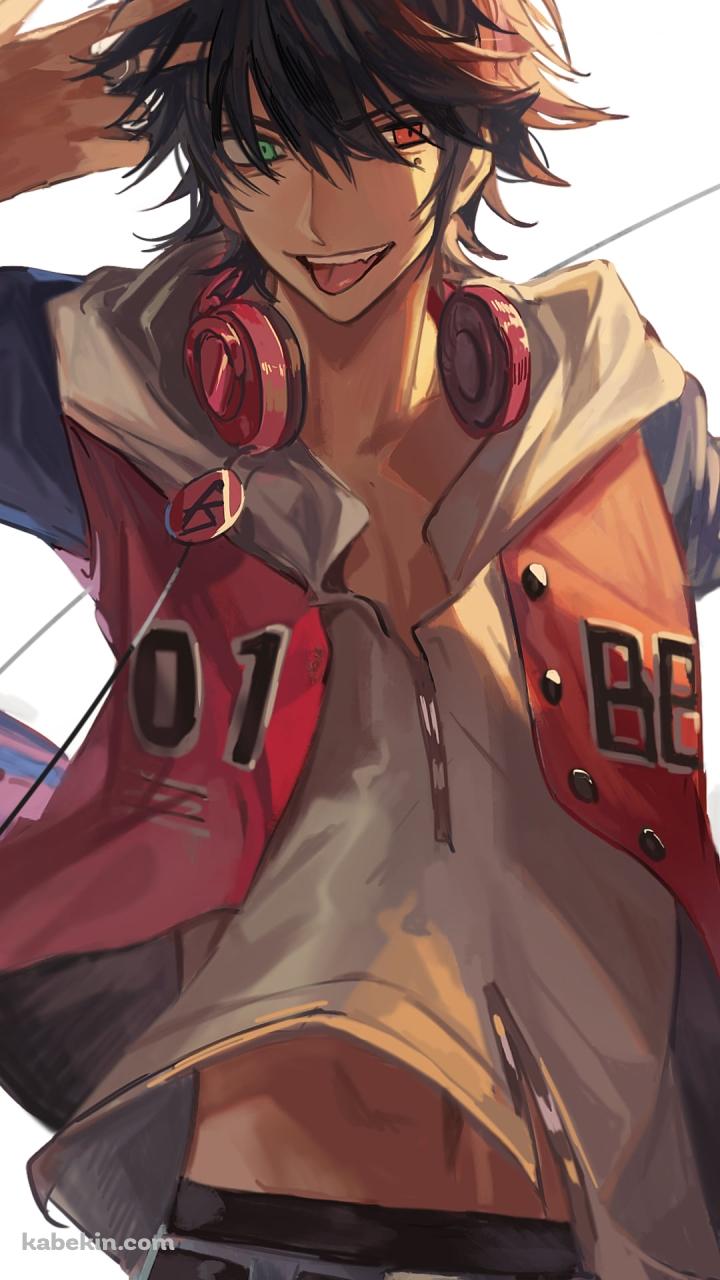 頭に指をあて舌を出す山田一郎 / ヒプノシスマイクのAndroidの壁紙(720px x 1280px) スマホ用