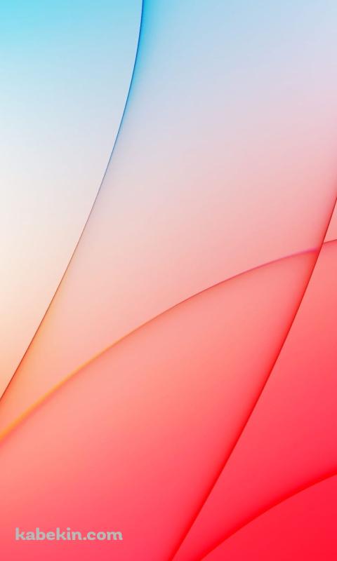 彩度の高い水色とピンクのグラデーション / iPhone 15のAndroidの壁紙(480px x 800px) スマホ用