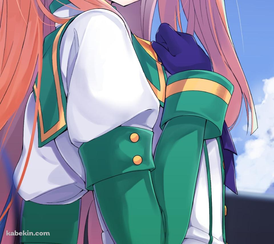 青空の下、微笑むサイレンススズカ / ウマ娘プリティーダービーのAndroidの壁紙(960px x 854px) スマホ用