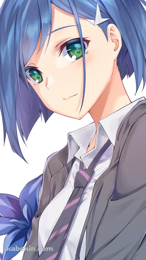 こちらを見つめる可愛いイチゴ / ダーリン・イン・ザ・フランキスのAndroidの壁紙(480px x 854px) スマホ用
