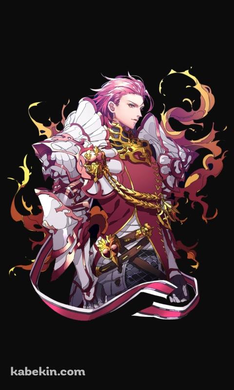 炎をまとうパーシヴァル / グランブルーファンタジーのAndroidの壁紙(480px x 800px) スマホ用