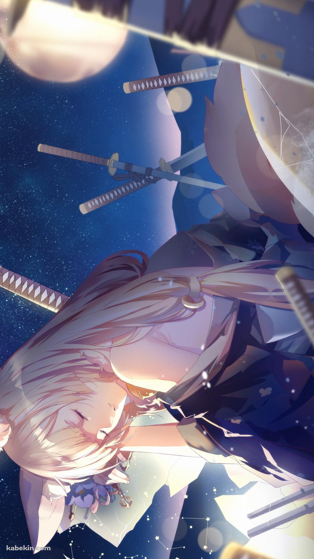 無数の剣とプラネタリウムにもたれる新月 / アズールレーンのAndroidの壁紙(1080px x 1920px) スマホ用