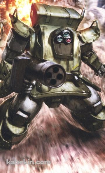 爆発から逃れるロボット / 装甲騎兵ボトムズのAndroidの壁紙(360px x 592px) スマホ用