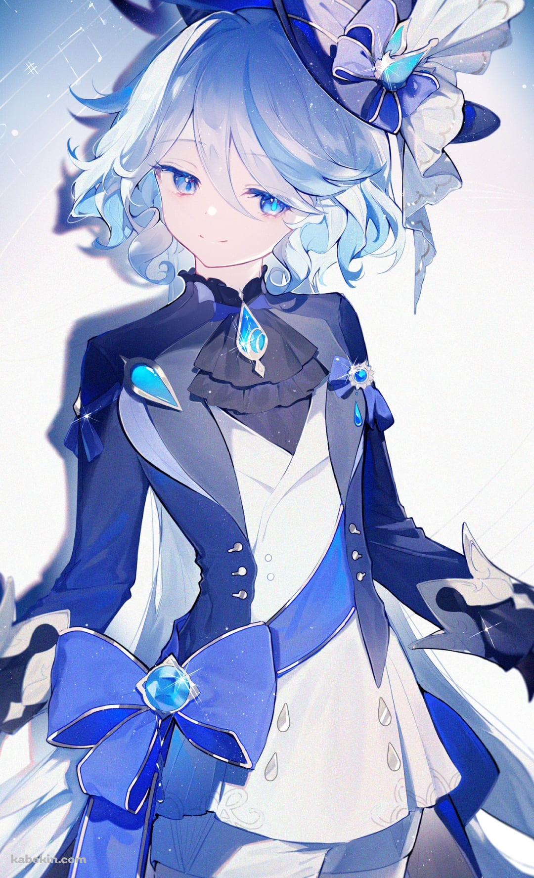 星空とフリーナ / 原神のAndroidの壁紙(1080px x 1776px) スマホ用