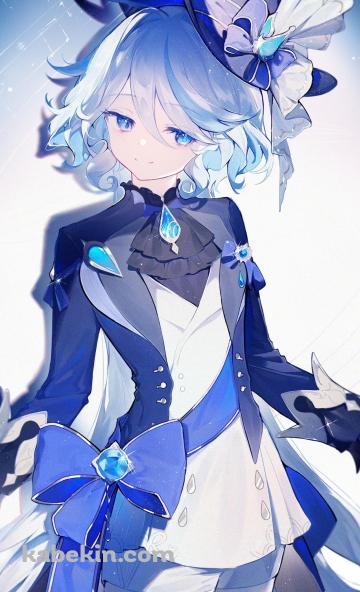 星空とフリーナ / 原神のAndroidの壁紙(360px x 592px) スマホ用