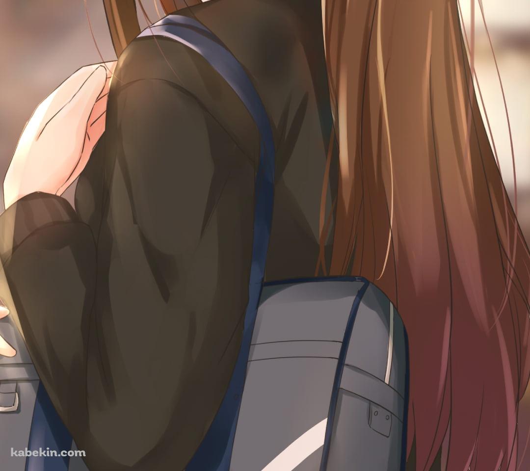 道路の前で振り返る可愛い渋谷凛 / アイマス / アイドルマスターシンデレラガールズのAndroidの壁紙(1080px x 960px) スマホ用