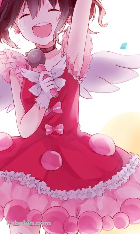 赤いアイドル衣装を着た矢澤にこ / ラブライブ!のAndroidの壁紙(480px x 800px) スマホ用