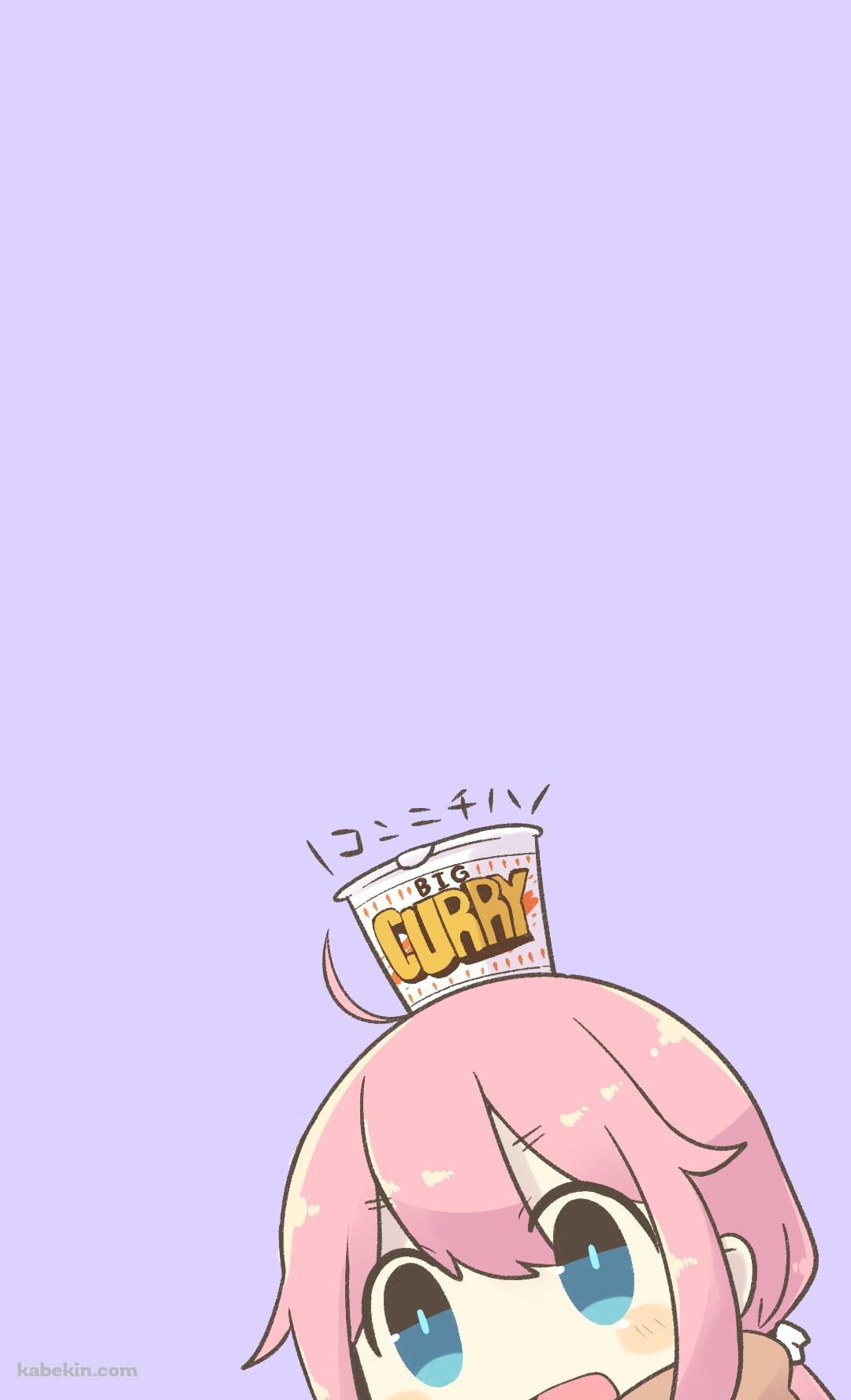 カレーヌードルと各務原なでしこ / 野クル / ゆるキャン△のAndroidの壁紙(1080px x 1776px) スマホ用