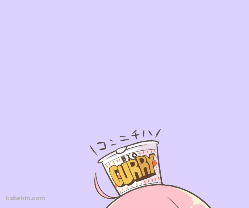 カレーヌードルと各務原なでしこ / 野クル / ゆるキャン△のAndroidの壁紙(960px x 800px) スマホ用