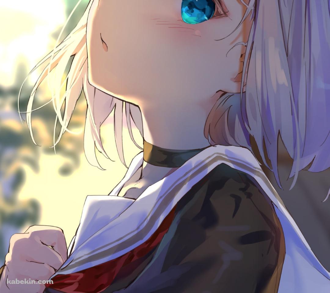 制服を着た空銀子(そら ぎんこ) / りゅうおうのおしごと!のAndroidの壁紙(1080px x 960px) スマホ用
