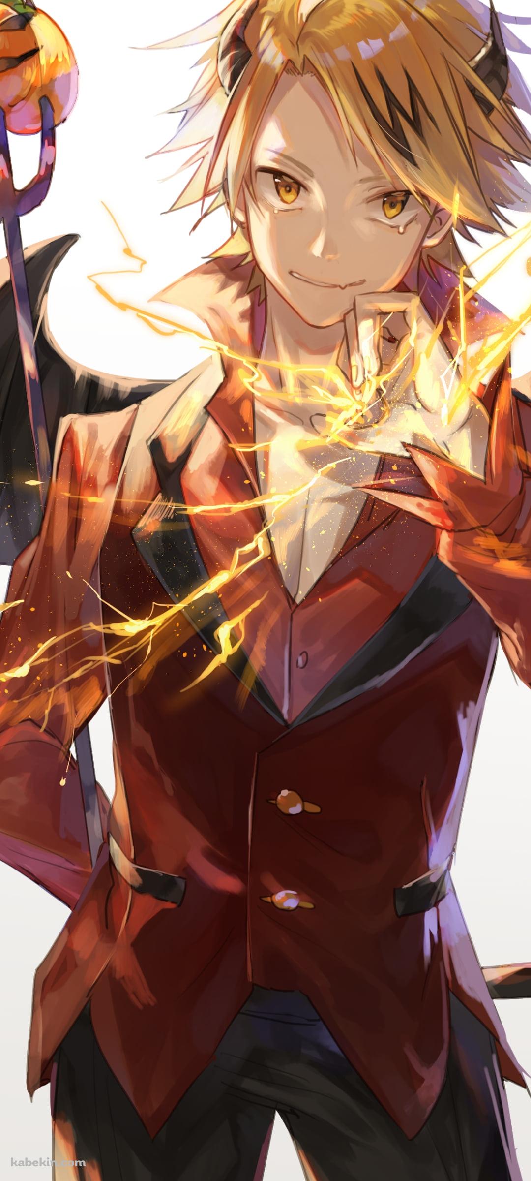 稲妻を放つ上鳴電気 (かみなりでんき) / 僕のヒーローアカデミアのAndroidの壁紙(1080px x 2400px) スマホ用