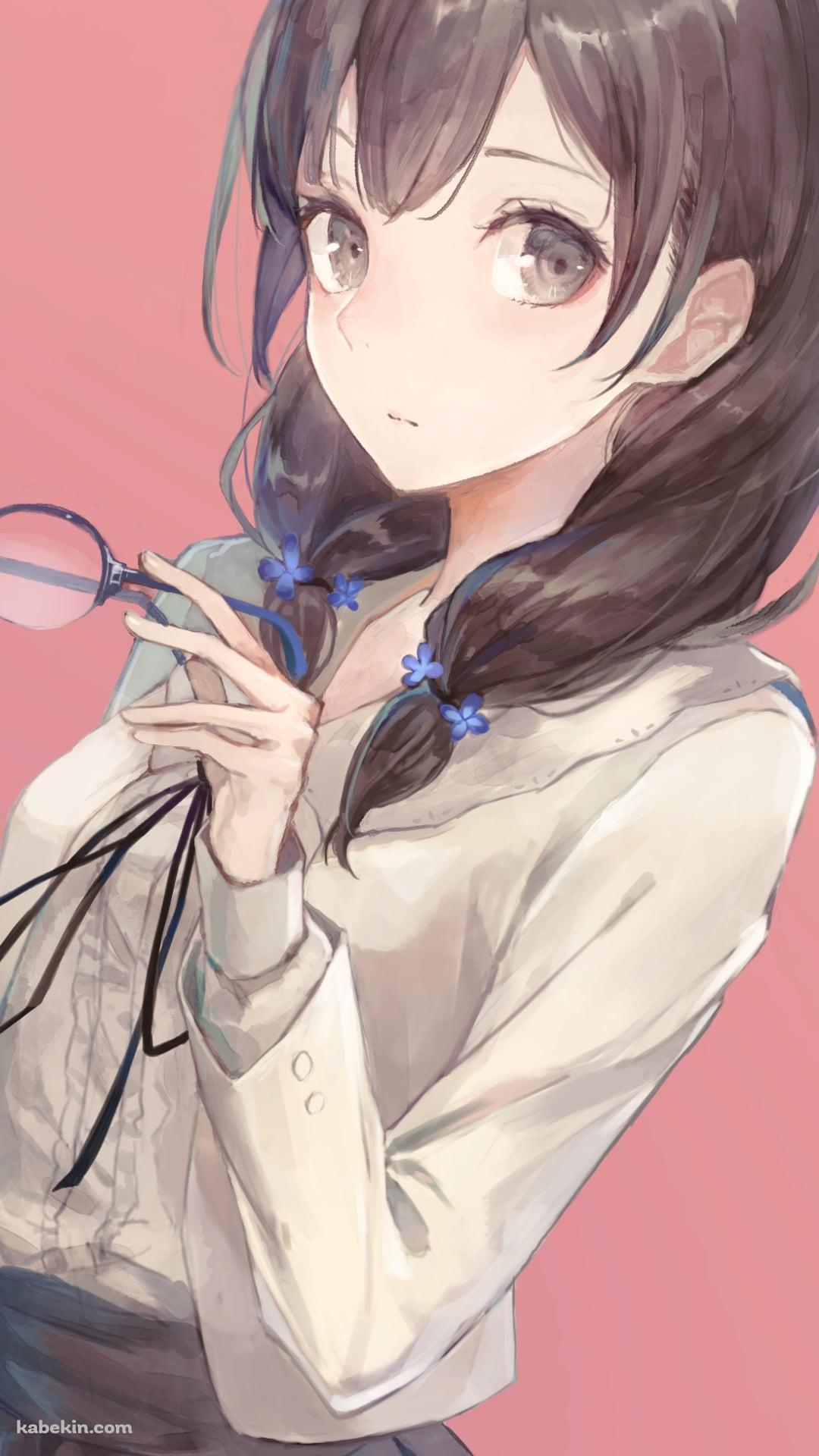 眼鏡を持つ可愛い花菱立花 / FLOWERSのAndroidの壁紙(1080px x 1920px) スマホ用