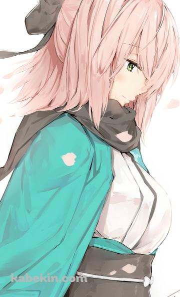 うつむく沖田総司 / FateのAndroidの壁紙(360px x 592px) スマホ用