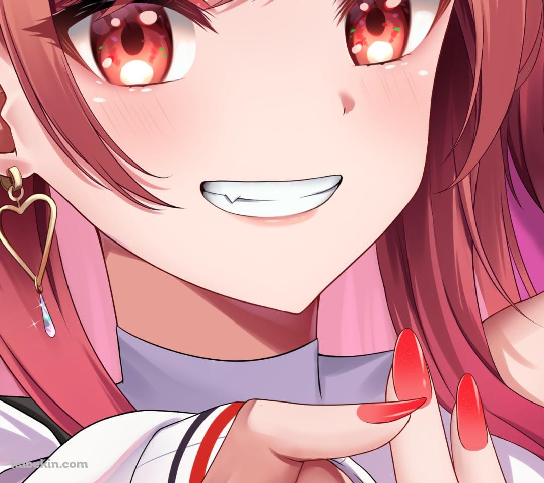 Wピースをする可愛い一条莉々華 / ホロライブ / バーチャルYouTuber / VtuberのAndroidの壁紙(1080px x 960px) スマホ用