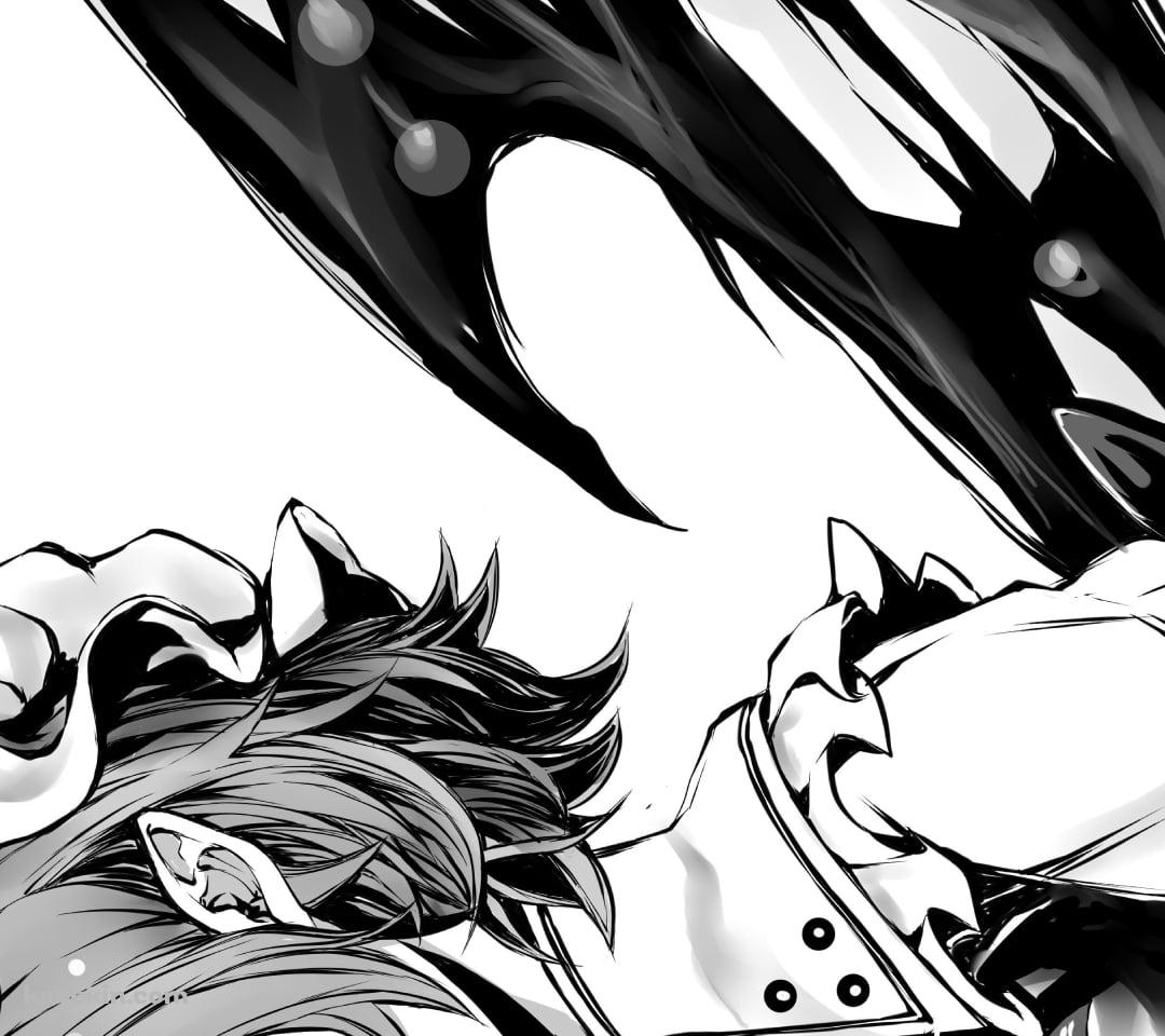 モノクロのかっこいいレミリア・スカーレット / 東方のAndroidの壁紙(1080px x 960px) スマホ用