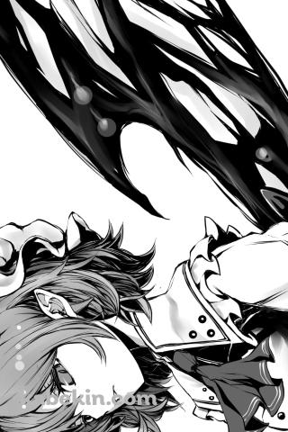 モノクロのかっこいいレミリア・スカーレット / 東方のAndroidの壁紙(320px x 480px) スマホ用