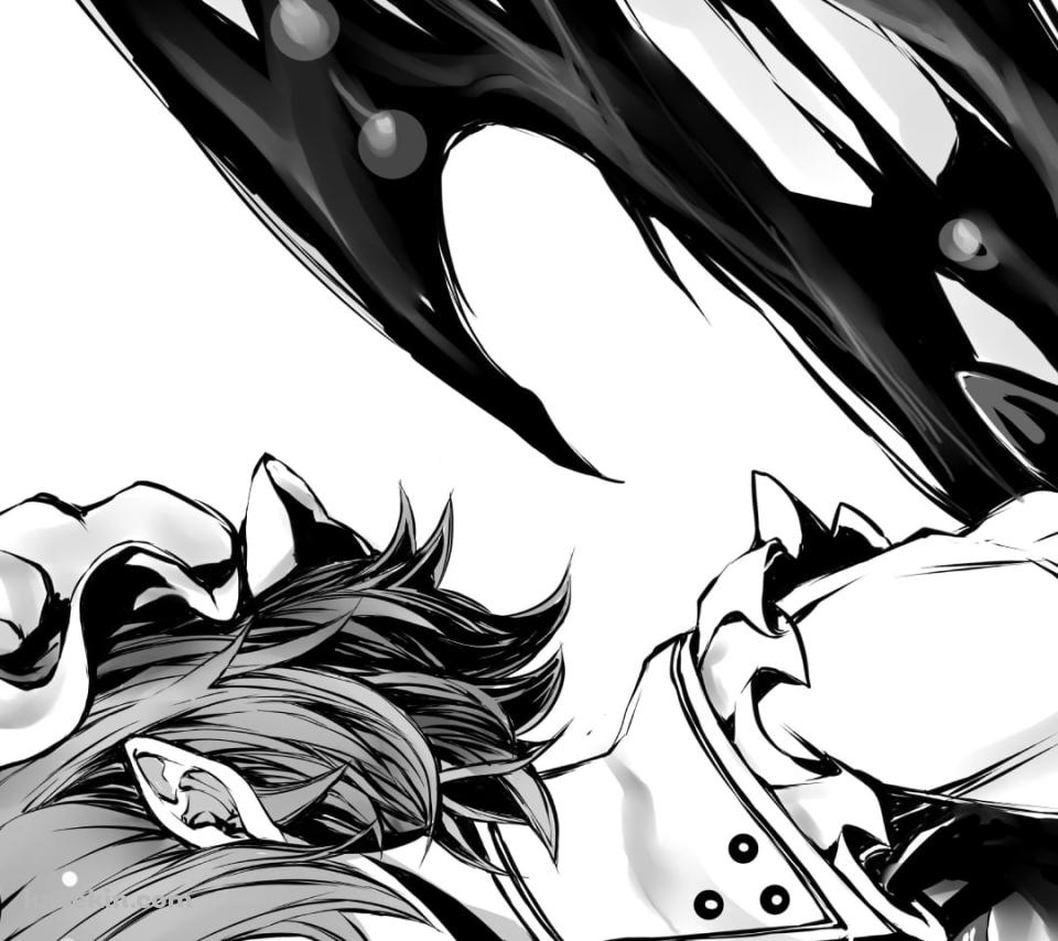 モノクロのかっこいいレミリア・スカーレット / 東方のAndroidの壁紙(960px x 854px) スマホ用