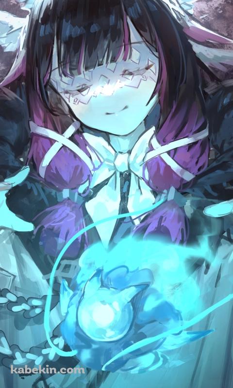 両手で魔法を詠唱するコロンビーナ / 原神のAndroidの壁紙(480px x 800px) スマホ用