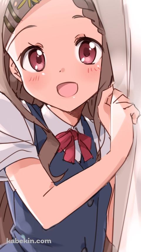 白いカーテンを開ける青羽ここな / ヤマノススメのAndroidの壁紙(480px x 854px) スマホ用