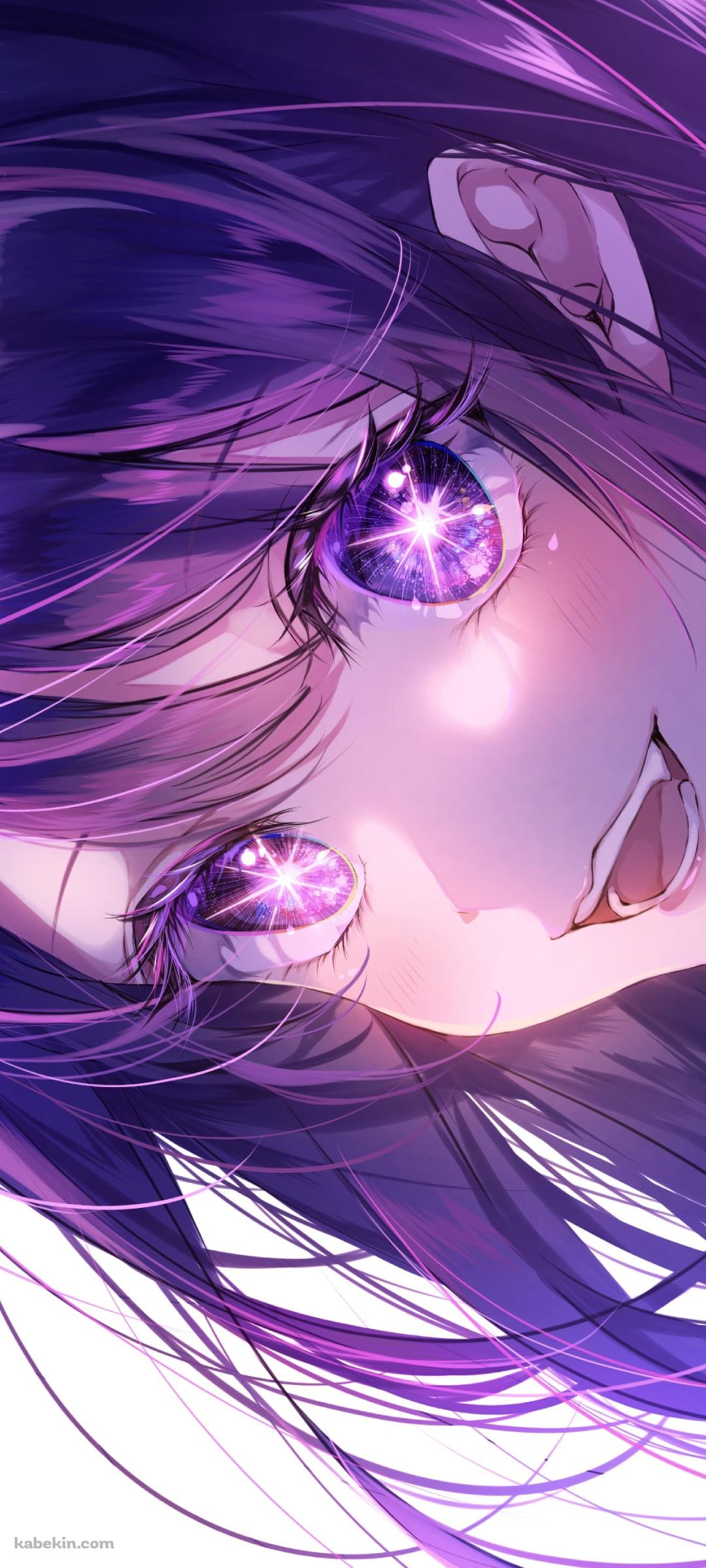 目がキラキラした星野アイ / ファンアート / Hoshino Ai / 推しの子のAndroidの壁紙(1080px x 2400px) スマホ用