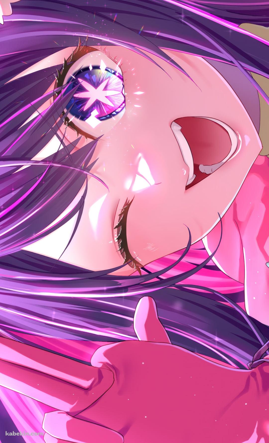 手で鉄砲を作りながらウィンクする星野アイ / 推しの子のAndroidの壁紙(1080px x 1776px) スマホ用