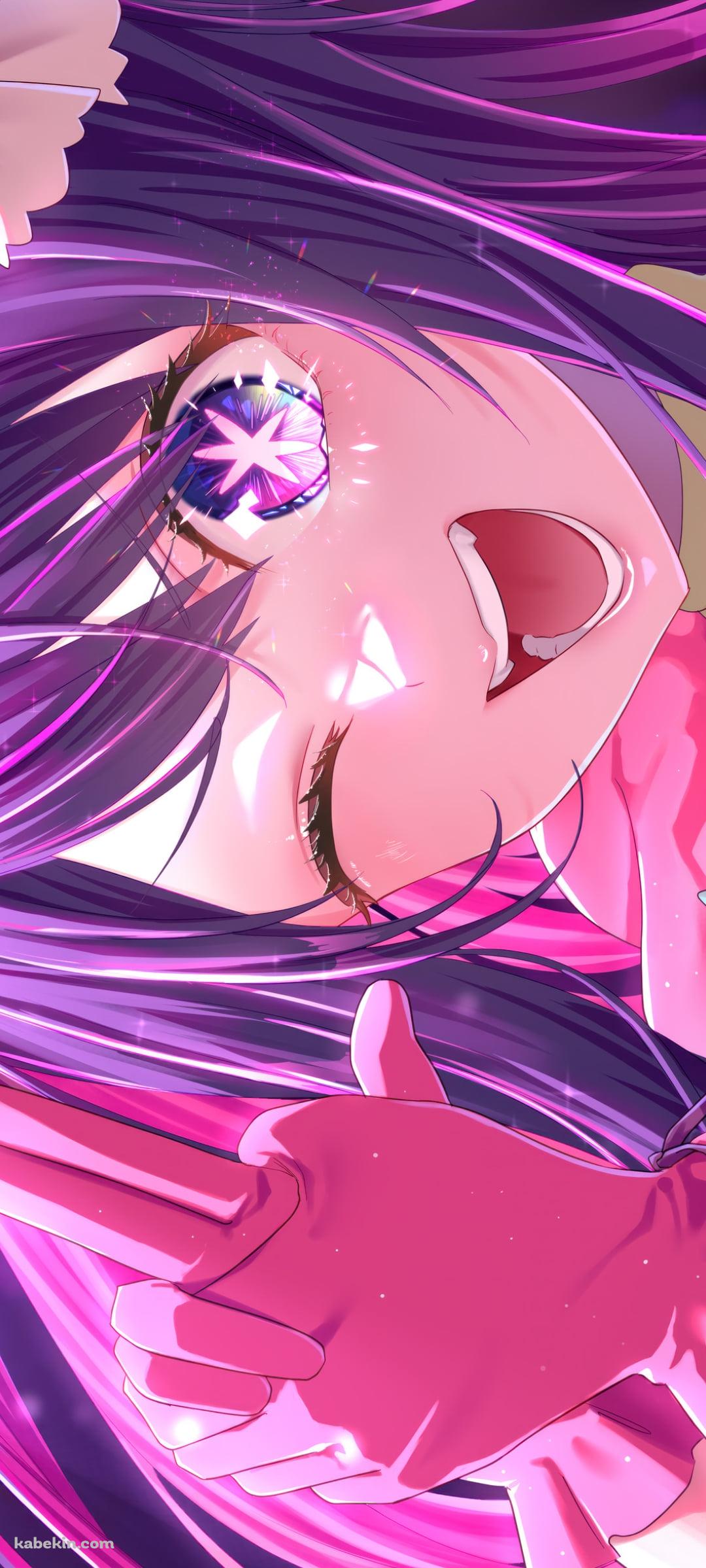 手で鉄砲を作りながらウィンクする星野アイ / 推しの子のAndroidの壁紙(1080px x 2400px) スマホ用