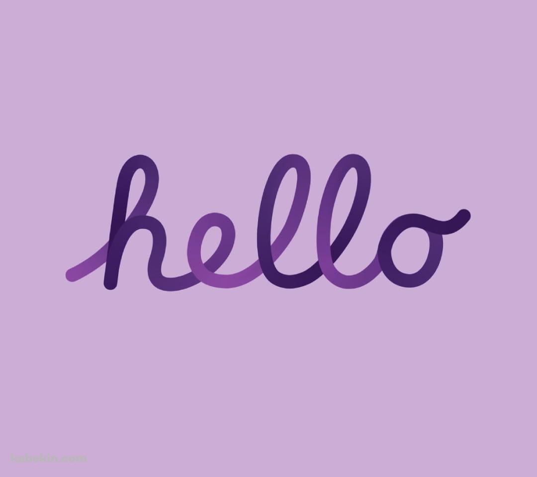 hello / Apple / 紫のAndroidの壁紙(1080px x 960px) スマホ用