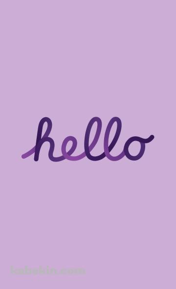hello / Apple / 紫のAndroidの壁紙(360px x 592px) スマホ用