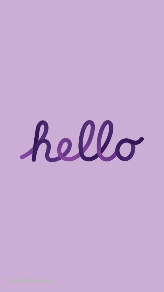 hello / Apple / 紫のAndroidの壁紙(540px x 960px) スマホ用