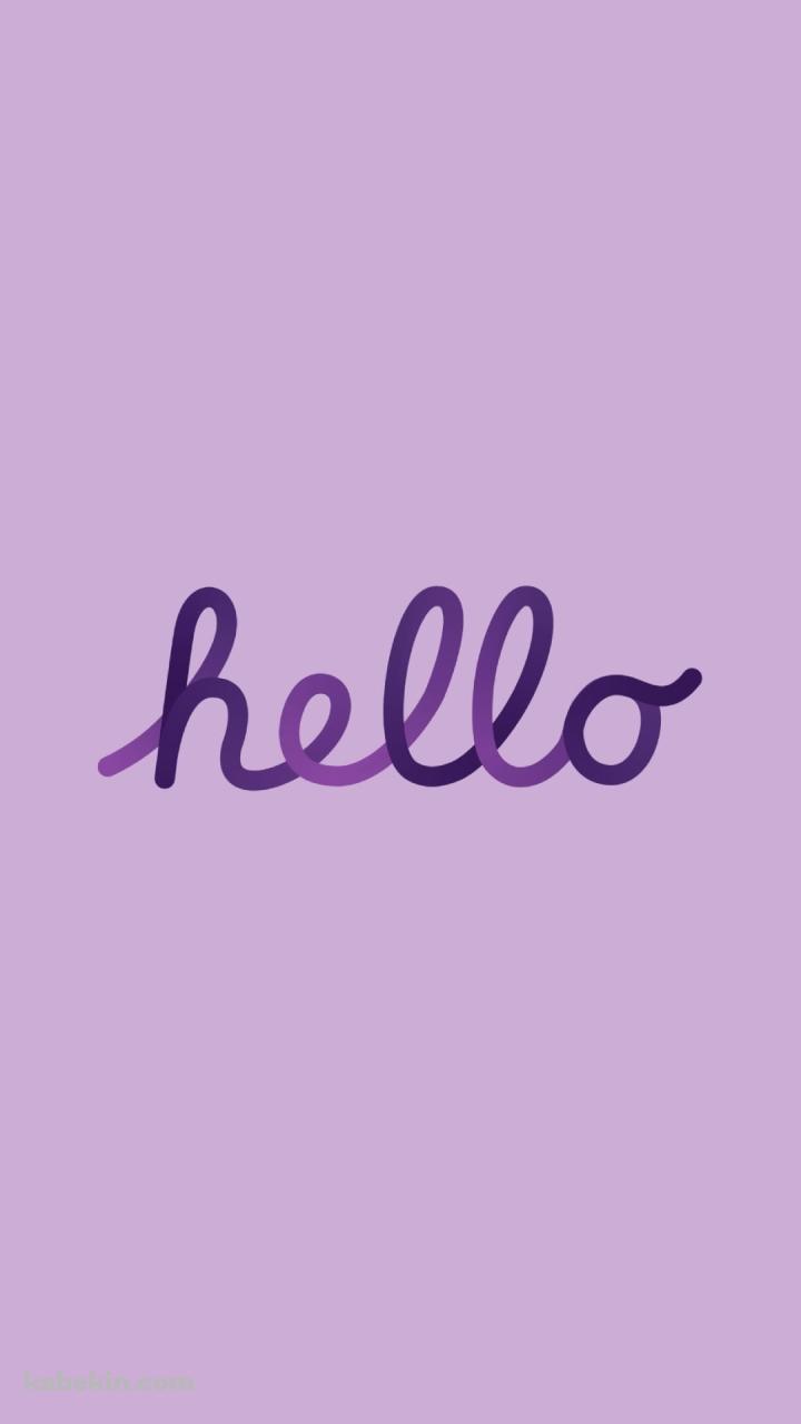 hello / Apple / 紫のAndroidの壁紙(720px x 1280px) スマホ用