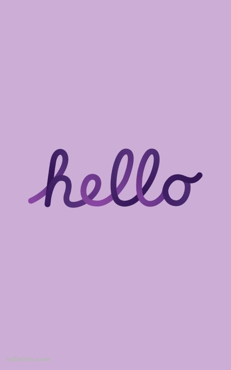 hello / Apple / 紫のAndroidの壁紙(800px x 1280px) スマホ用
