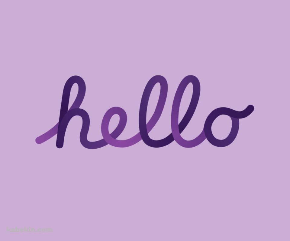 hello / Apple / 紫のAndroidの壁紙(960px x 800px) スマホ用