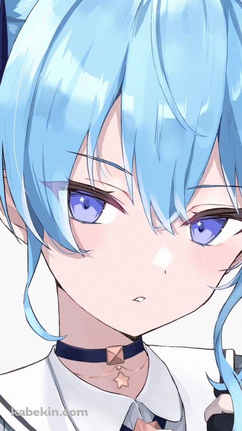チェックの洋服を着て帽子をかぶった星街すいせい / 1st コス / ホロライブ / バーチャルYouTuber / VtuberのAndroidの壁紙(480px x 854px) スマホ用