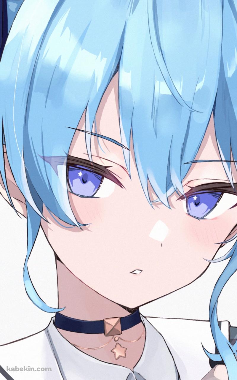 チェックの洋服を着て帽子をかぶった星街すいせい / 1st コス / ホロライブ / バーチャルYouTuber / VtuberのAndroidの壁紙(800px x 1280px) スマホ用