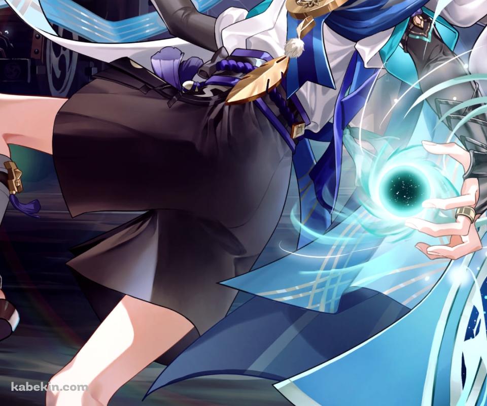 左手で魔法を詠唱するスカラマシュ / 放浪者 / 原神のAndroidの壁紙(960px x 800px) スマホ用