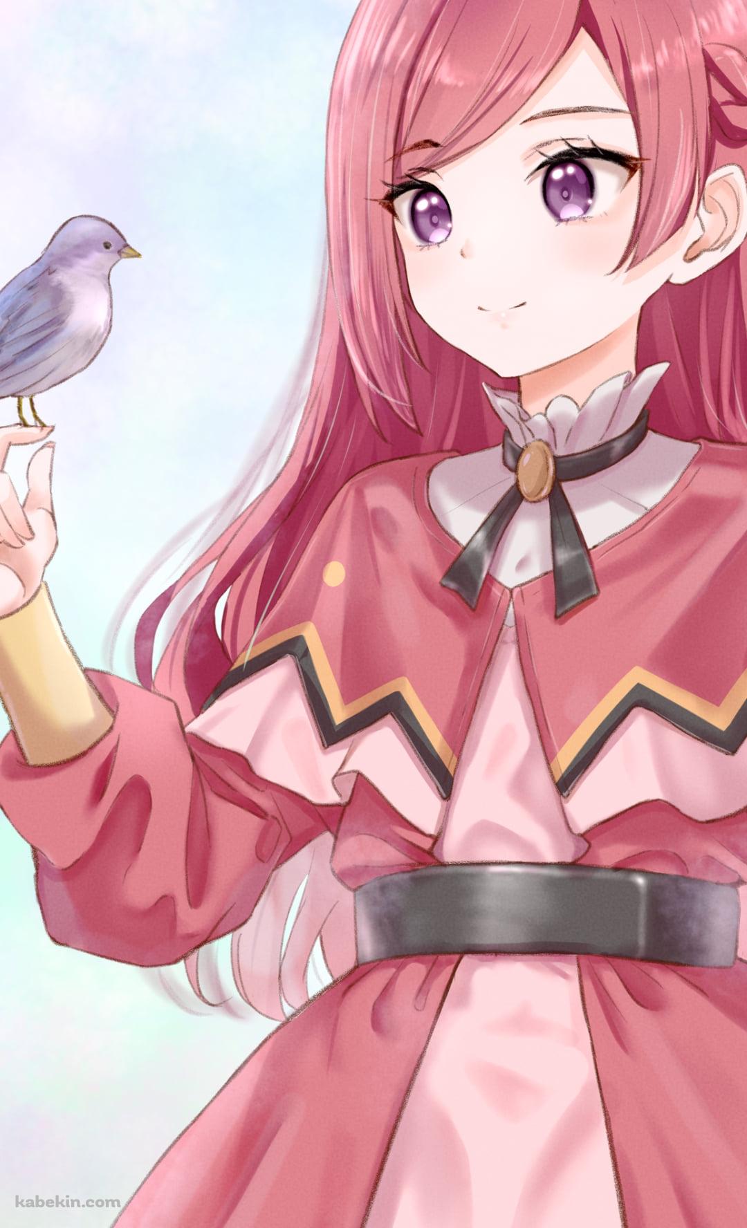 手にとまった鳥を愛でるプライド・ロイヤル・アイビー / 悲劇の元凶となる最強外道ラスボス女王は民の為に尽くします。のAndroidの壁紙(1080px x 1776px) スマホ用