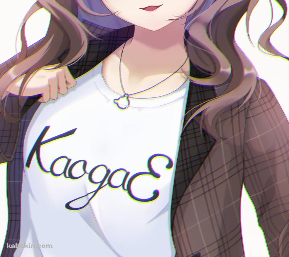 茶色のチェックの洋服を着た可愛い夏色まつり / ホロライブ / バーチャルYouTuber / VtuberのAndroidの壁紙(960px x 854px) スマホ用